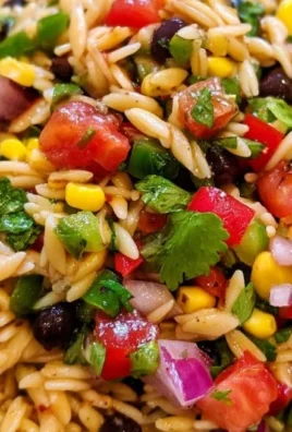 Delicious Cowboy Pasta Salad with fresh vegetables and savory flavors