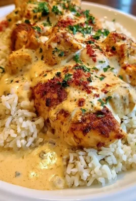 Creamy Cajun chicken served with rice in a vibrant dish