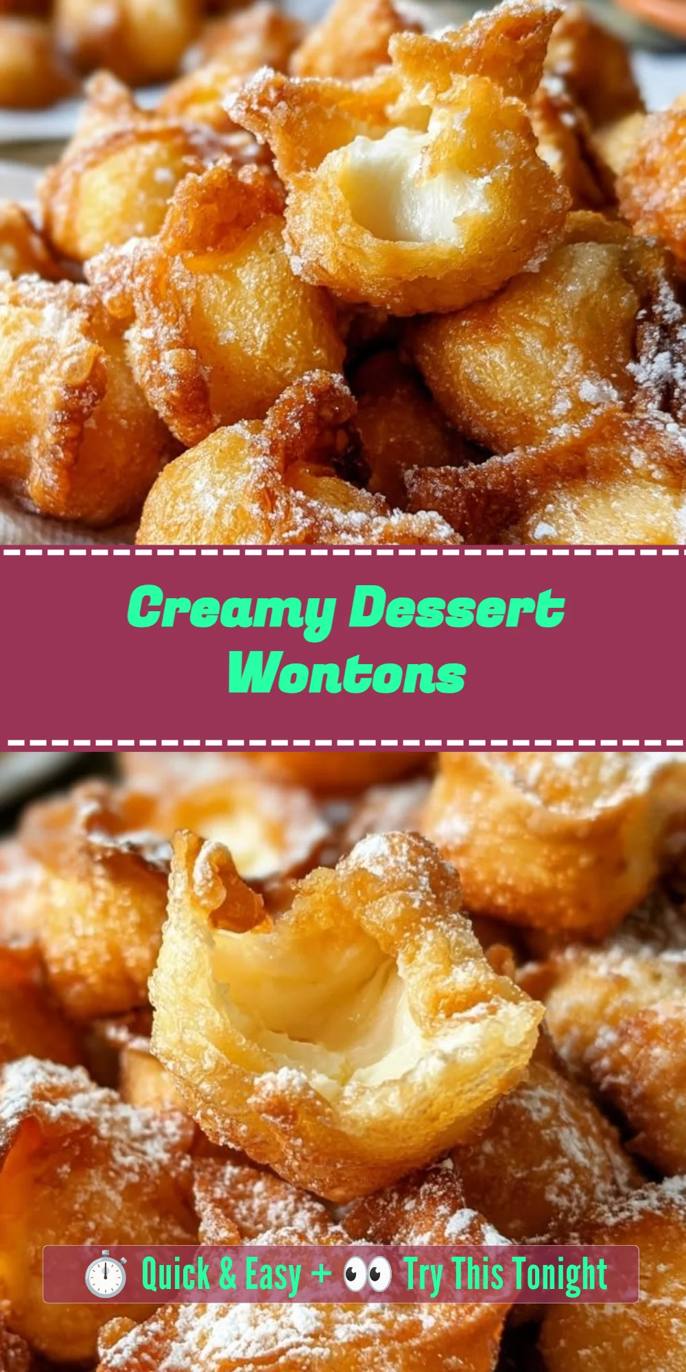 Creamy Dessert Wontons