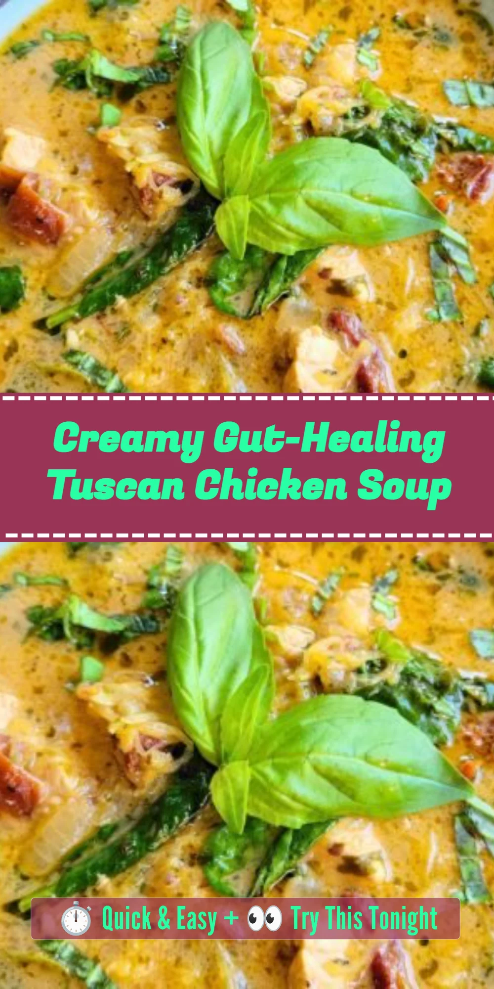Creamy Gut-Healing Tuscan Chicken Soup