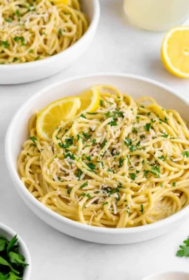 Creamy vegan lemon pasta recipe with fresh ingredients and vibrant flavors.