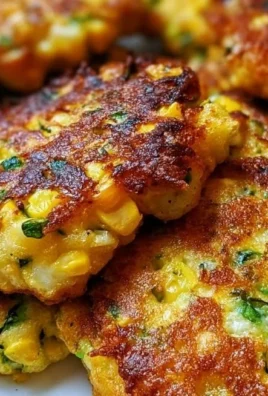 Crispy fried zucchini and corn fritters served on a plate.