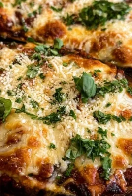 Eggplant Parmesan Boats topped with cheese and herbs, deliciously baked until golden.