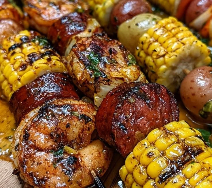 Grilled Seafood Skewers