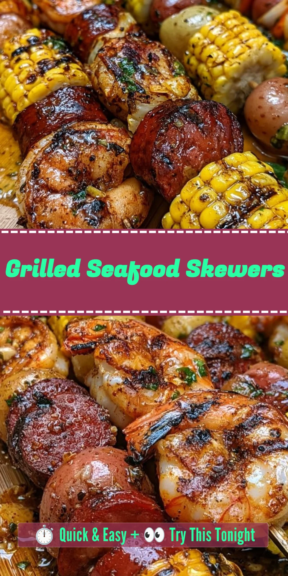 Grilled Seafood Skewers