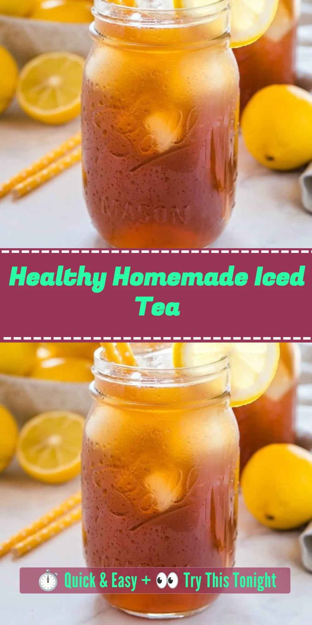 Healthy Homemade Iced Tea