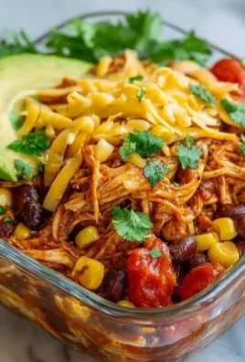 High-Protein Chicken Enchilada Bowl with fresh ingredients and vibrant colors
