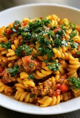 High protein taco pasta dish with 36g protein per serving