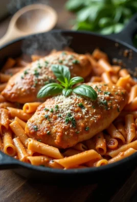 Delicious Marry Me Chicken Pasta plated with herbs and sauce.