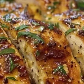 Delicious melt in your mouth chicken breast dish garnished and ready to serve.