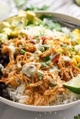Delicious Mexican Chicken Bowl with fresh ingredients and vibrant flavors.