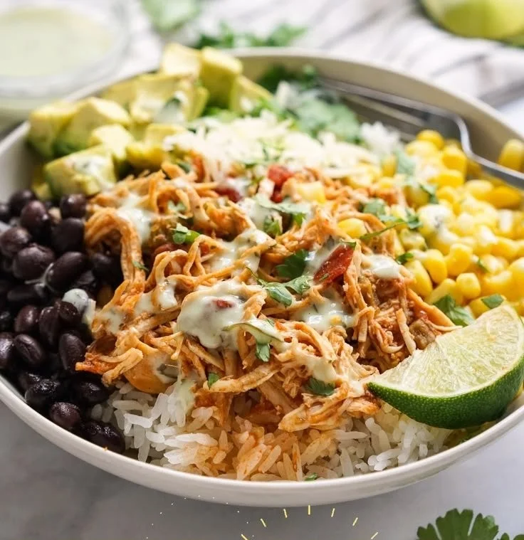 Delicious Mexican Chicken Bowl with fresh ingredients and vibrant flavors.