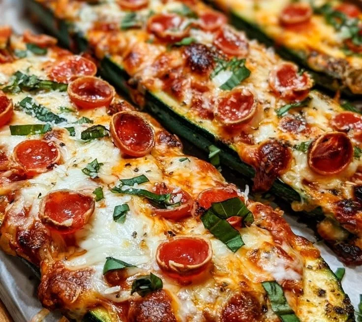 Pizza Zucchini Boats