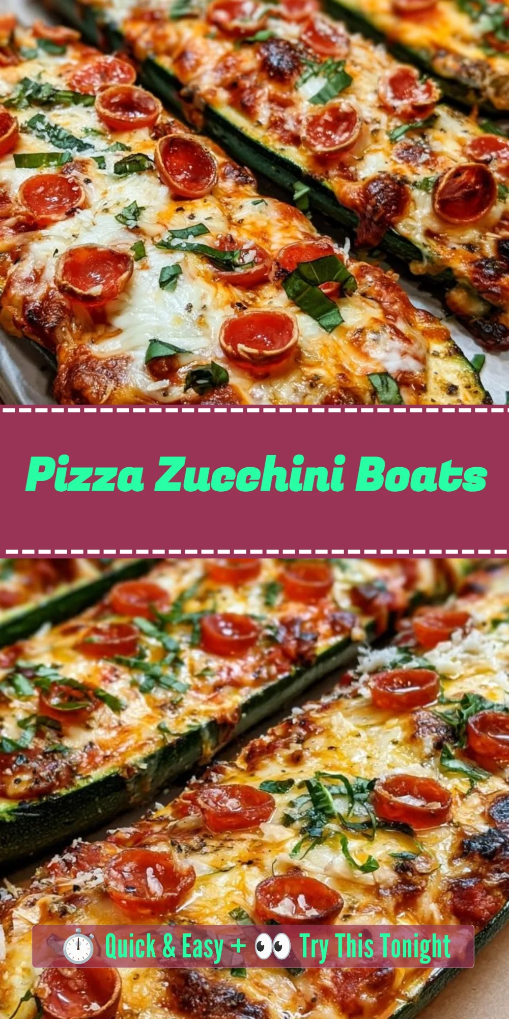 Pizza Zucchini Boats