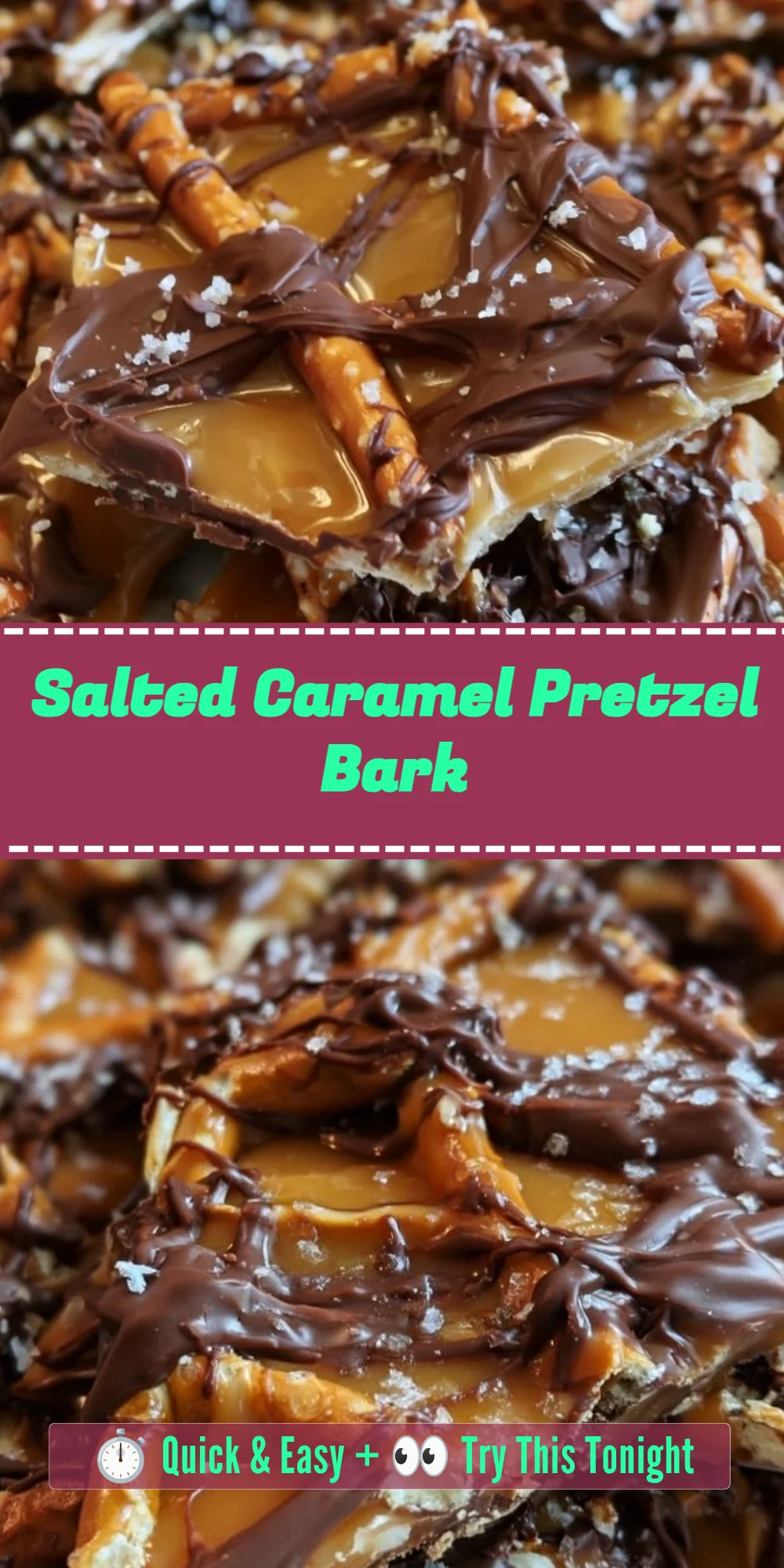 Salted Caramel Pretzel Bark