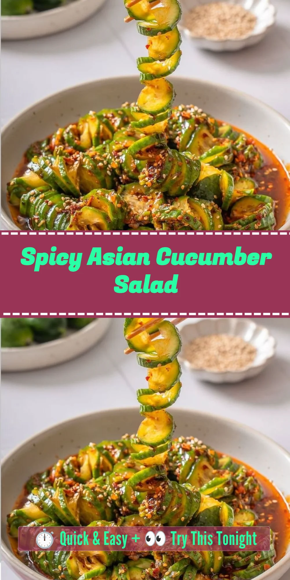 Spicy Asian Cucumber Salad